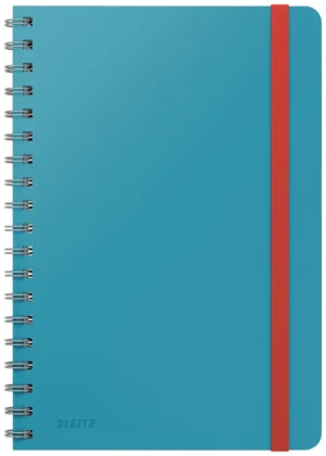 Leitz Cosy notitieboek met spiraalbinding, voor ft B5, gelijnd, blauw — detail 2