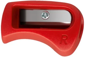 STABILO potloodslijper Easy graph, voor rechtshandigen, rood — potloodslijpers met reservoir