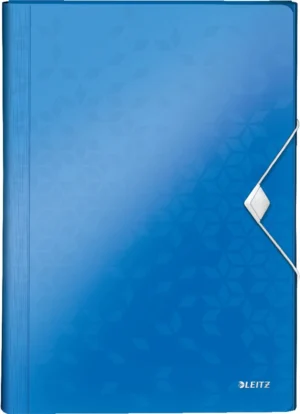 Leitz Wow projectmap, ft A4, 6 compartimenten, uit PP, blauw — voorordner