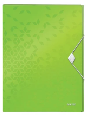 Leitz WOW elastobox ft A4, groen — documentenmappen uit kunststof