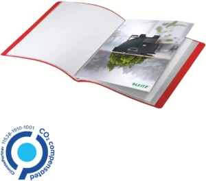 Leitz Recycle showalbum, ft A4, 40 hoezen, rood — detail 2