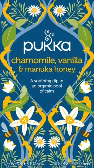 Pukka thee bio, Camomile - Vanilla, pak van 20 stuks — drank en eetwaren