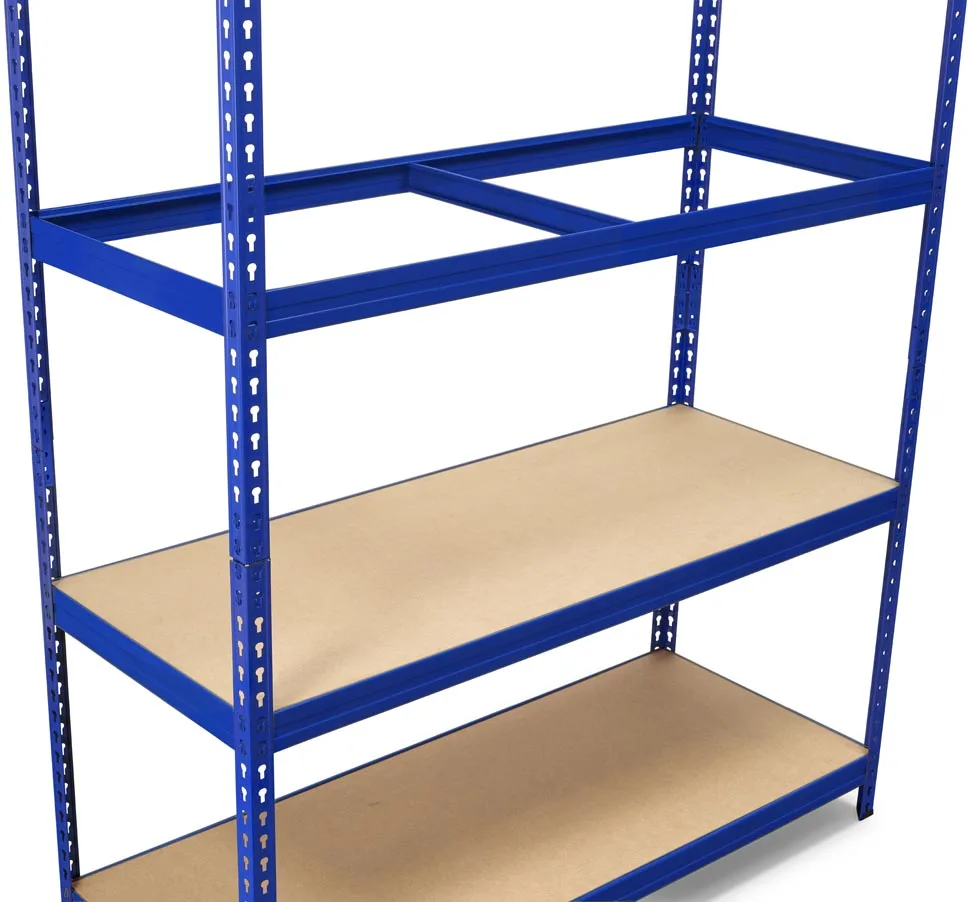 Avasco rek Robus 400, ft 180 x 180 x 60 cm, 4 legborden, uit metaal, blauw — detail 3
