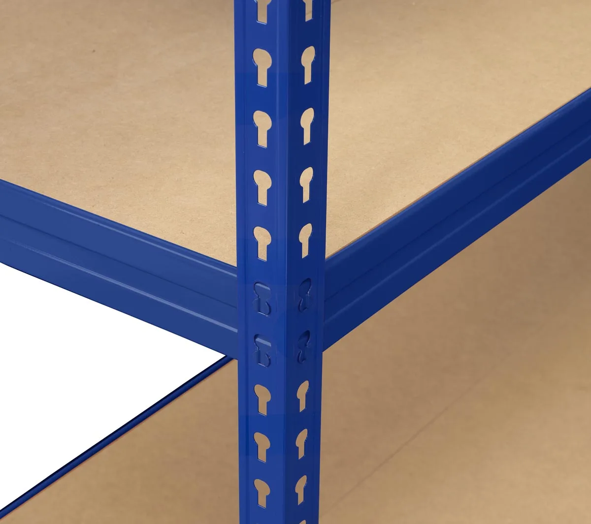 Avasco rek Robus 400, ft 180 x 180 x 60 cm, 4 legborden, uit metaal, blauw — detail 4