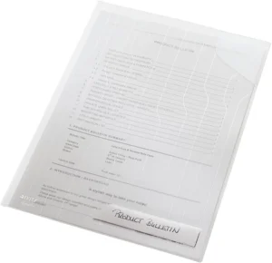 Leitz CombiFile premium U-mapje, PP, 200 micron, A4, pak van 5 stuks, transparant — detail 2