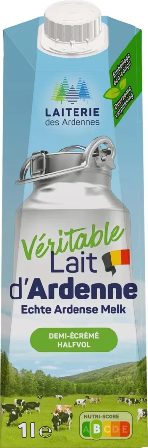 Laiterie des Ardennes echte Ardense melk, halfvolle melk, 1 liter, pak van 6 stuks — drank en eetwaren