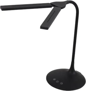 ALBA LED draadloze LED bureaulamp Twin, zwart — detail 2