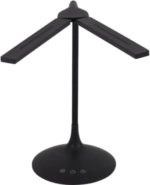ALBA LED draadloze LED bureaulamp Twin, zwart — led lampen