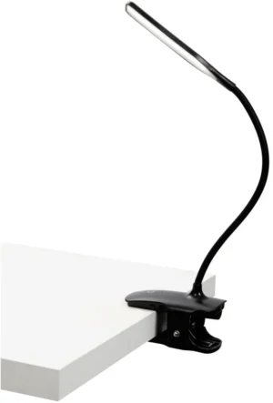 ALBA LED draadloze LED bureaulamp Clip, met klem, zwart — led lampen