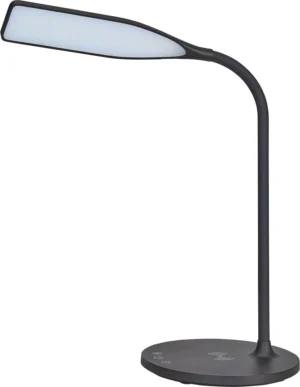 ALBA LED LED bureaulamp Smart, met QI oplader, zwart — led lampen