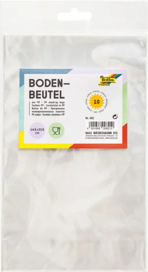 Folia Doorzichtige zakjes ft 145 x 235 mm, pak van 10 stuks — geschenkzak