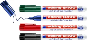 Edding permanent marker CD/DVD/BD 8400, geassorteerde kleuren, blister van 4 stuks — detail 2