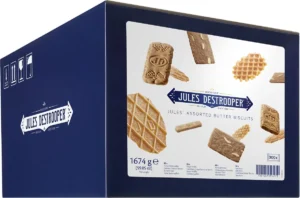 Jules Destrooper koekjes, Jules' Assorted Butter Biscuits, doos van 300 stuks — drank en eetwaren