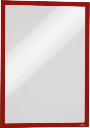 Durable Duraframe magnetisch kader, ft A3, rood, pak van 5 stuks — ophangtas