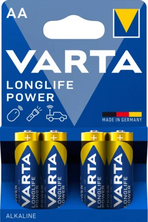 Varta batterij Longlife Power AA, blister van 4 stuks — niet-oplaadbare batterijen