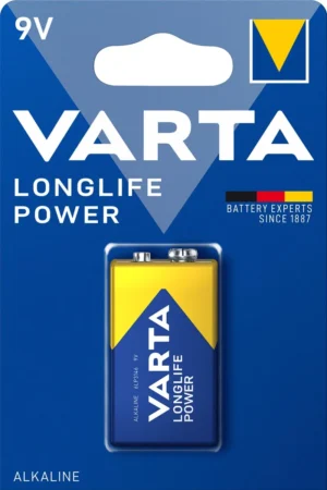 Varta batterij Longlife Power 9V, blister van 1 stuk — niet-oplaadbare batterijen