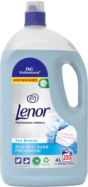 Lenor Professional wasverzachter zeebries, flacon van 4 liter — wasproduct