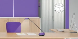 Unilux Magnet wandklok, magnetisch, diameter 30,5 cm, grijs-wit — detail 2