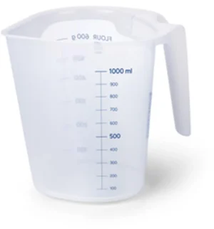 Transparante Day to day maatbeker van 1 liter kunststof