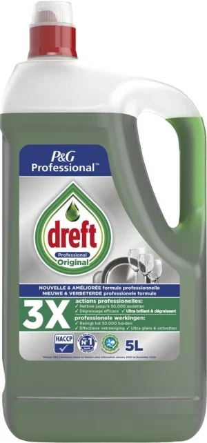 Dreft Professional Original handafwasmiddel, fles van 5 l — afwasproduct