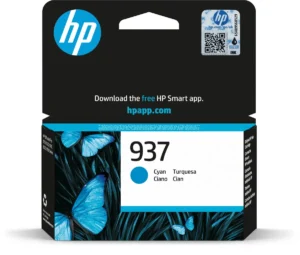HP inktcartridge 937 in cyaan met artikelnummer 4S6W2NE