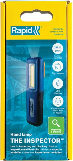 Rapid werklamp The Inspector, 3,6 V, lithium-ion, ingebouwde accu — gereedschap