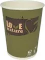 Drinkbeker uit karton Love Nature, 200 ml, pak van 50 stuks — cateringtoebehoren
