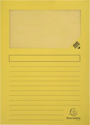 Exacompta L-map Forever, voor ft A4, pak van 25 stuks, geel — l-mappen uit karton
