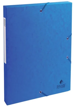 Exacompta elastobox Exabox blauw, rug van 2,5 cm — elastoboxen uit karton