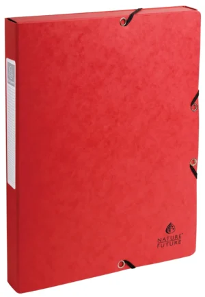 Exacompta elastobox Exabox rood, rug van 2,5 cm — elastoboxen uit karton
