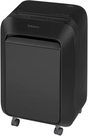 Fellowes Microshred papiervernietiger LX211, zwart — detail 2