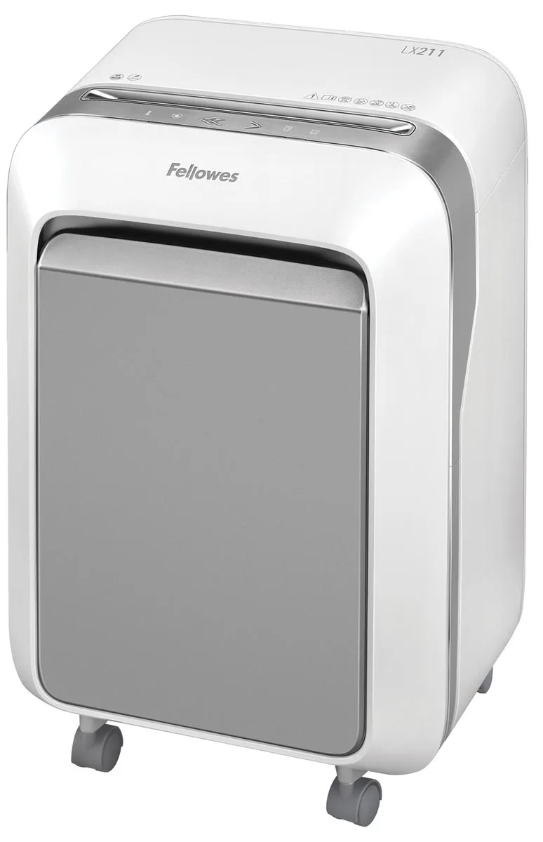 Fellowes Microshred papiervernietiger LX211, wit — detail 2
