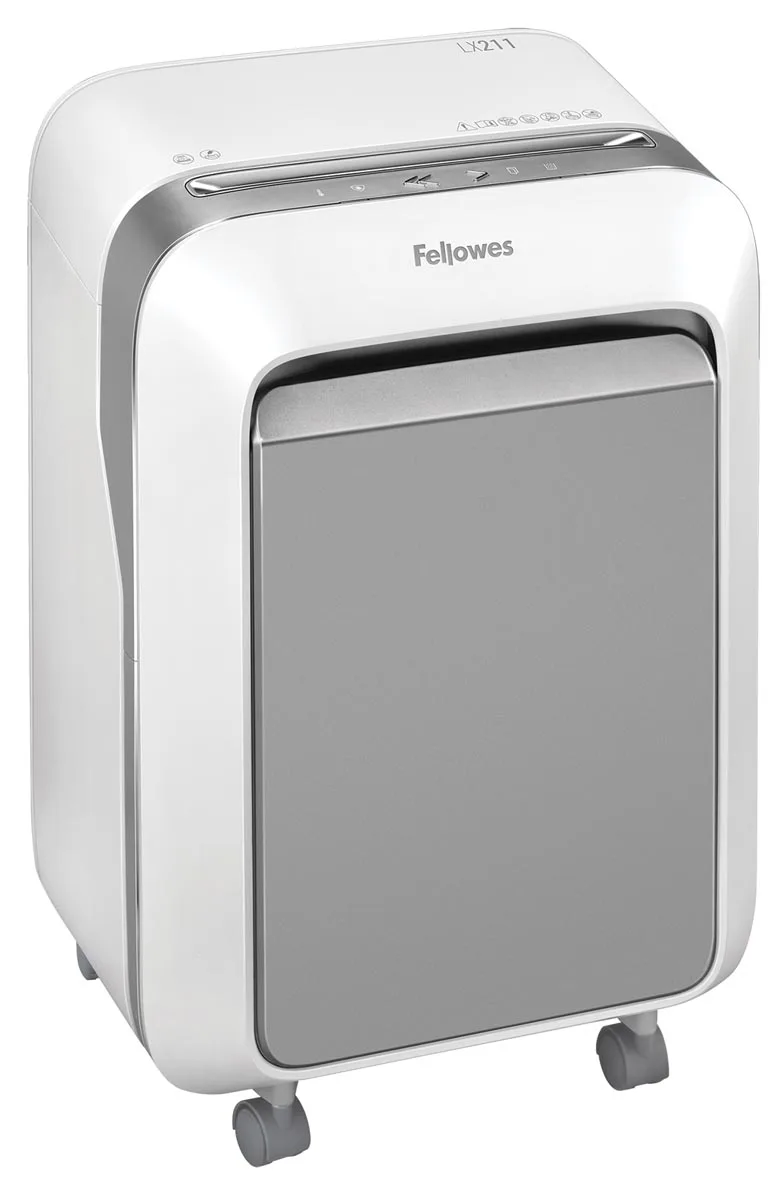 Fellowes Microshred papiervernietiger LX211, wit — detail 3