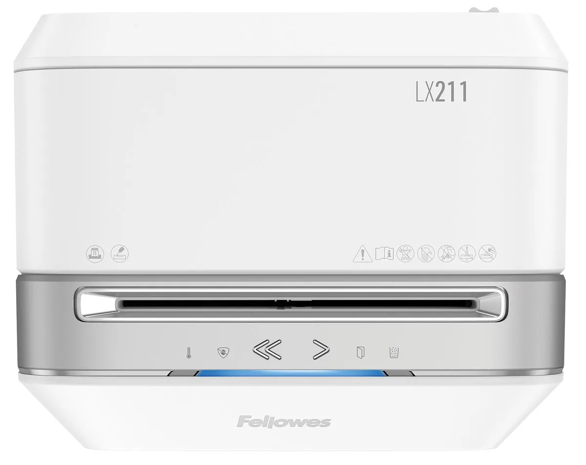 Fellowes Microshred papiervernietiger LX211, wit — detail 5