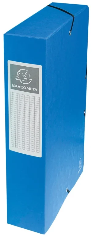 Exacompta elastobox Exabox blauw, rug van 6 cm — elastoboxen uit karton
