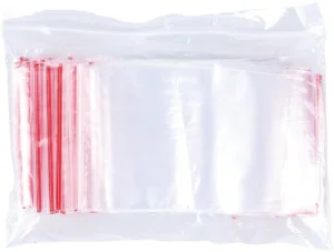 OFFICE products gripsealzakje, transparant, pak van 100 stuks, 70 x 100 mm — verpakkingstoebehoren