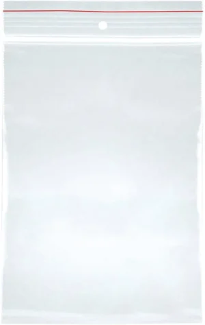 OFFICE products gripsealzakje, transparant, pak van 100 stuks, 80 x 120 mm — verpakkingstoebehoren