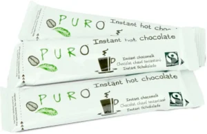 Puro cacao poedersticks fairtrade, 30 g, doos van 100 stuks — drank en eetwaren