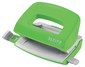 Leitz NeXXt Recycle Mini perforator, 10 blad, groen — 2-gaats perforators
