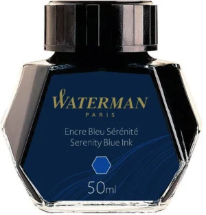Flacon Waterman vulpeninkt 50 ml in de kleur blauw Serenity Blue