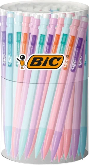 BicMatic pastel vulpotlood, tubo van 60 stuks, assorti — wegwerpvulpotlood