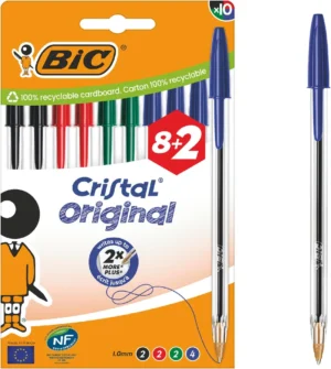 Bic Cristal balpen, medium, assorti, blister van 8 + 2 GRATIS — detail 2