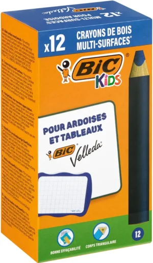 Bic Kids potlood voor whiteboards Multisurface, blauw, doos van 12 stuks — whiteboardmarker
