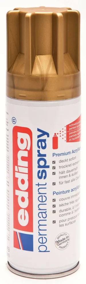 Edding Permanent Spray 5200, 200 ml, rijkgoud mat — acrylverf