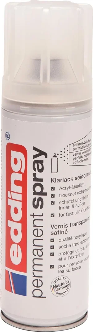 Edding Permanent Spray 5200 transparante lak, 200 ml, mat — toebehoren voor het schilderen