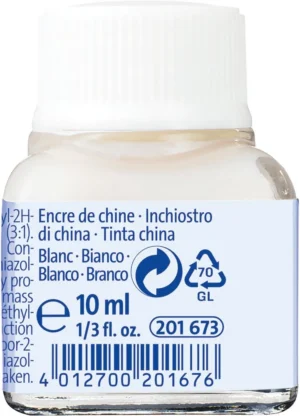 Pelikan Oost-Indische inkt wit, flesje van 10 ml — detail 2