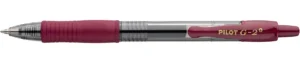 Pilot G-2-07 Plus gelroller in bordeaux met medium punt en transparante houder