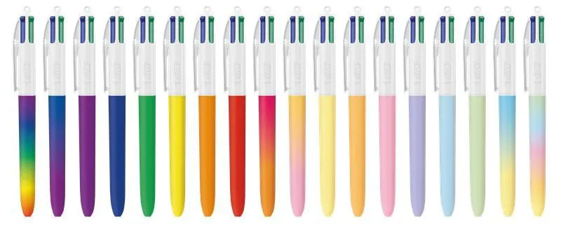 BIC Colours BAR 4-kleurenbalpen, geassorteerde kleuren, navulling van 216 stuks — detail 2