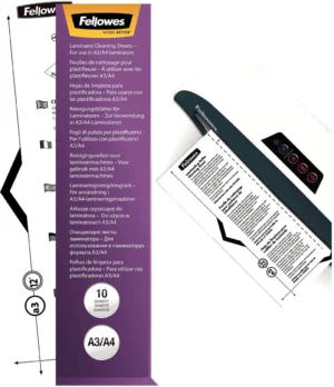 Fellowes carrier en schoonmaakset, ft A4, pak van 10 stuks — toebehoren voor lamineermachines