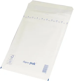 OFFICE products luchtkussenenveloppen, met stripsluiting, 220 x 265 mm, wit, pak van 10 stuks — beschermingsenvelop